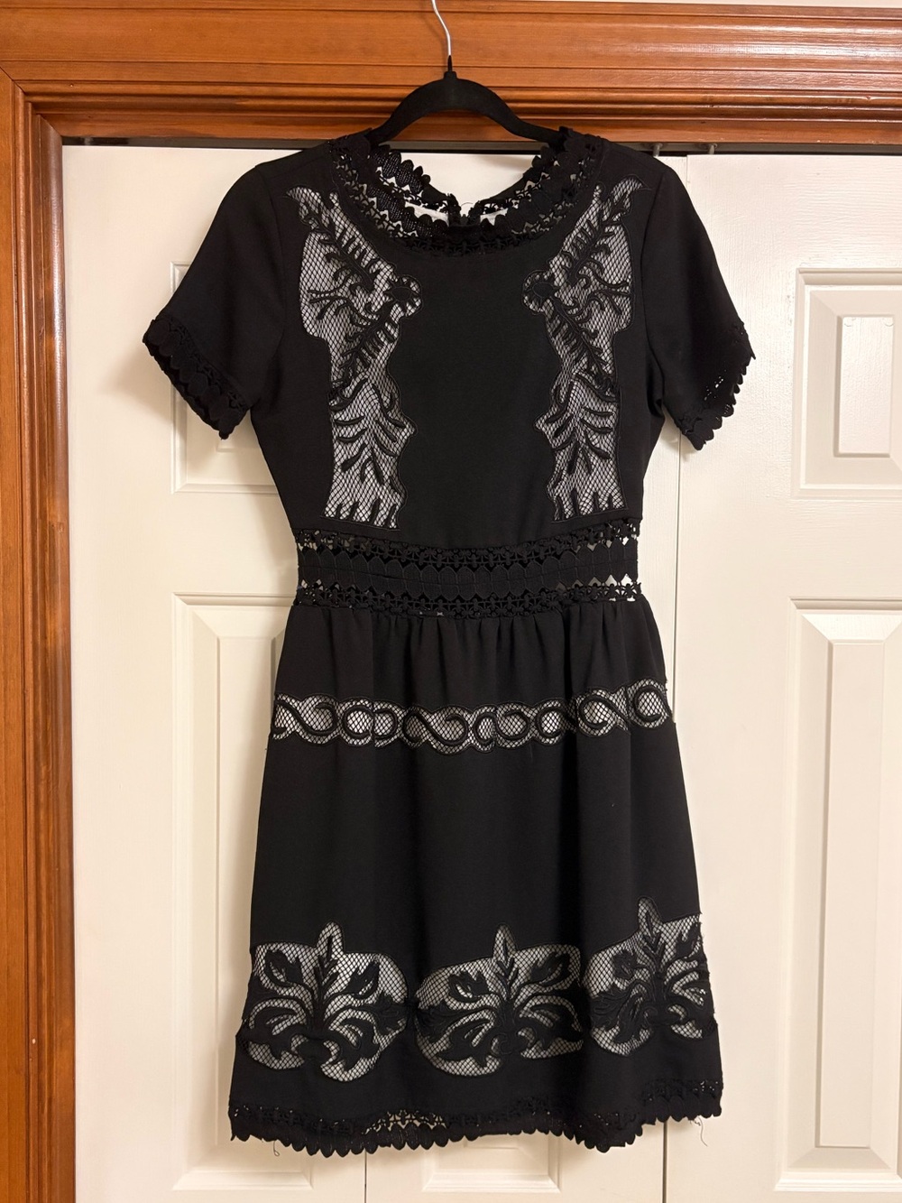 South Moon Under - Black Dress with Lace Waist